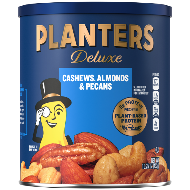 PLANTERS<sup>®</sup> Deluxe Cashews, Almonds & Pecans, 15.25 Oz Can