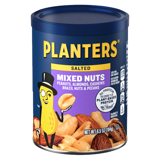 PLANTERS<sup>®</sup> Salted Mixed Nuts, 6.5 oz can