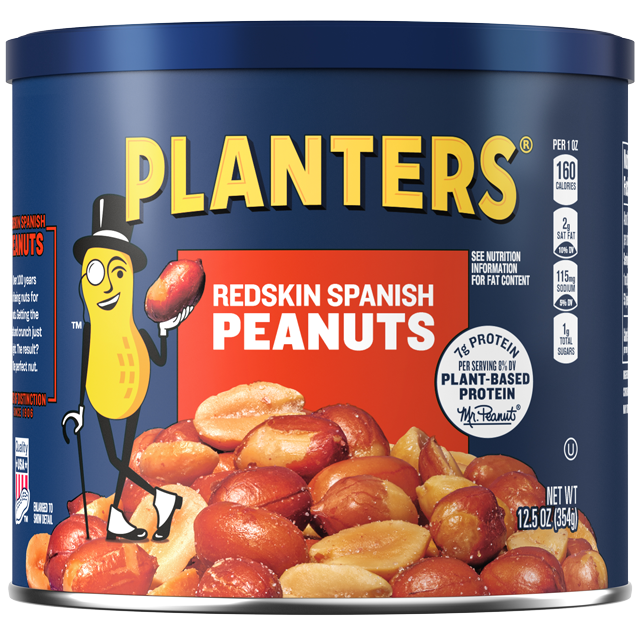 PLANTERS® REDSKIN SPANISH PEANUTS, 12.5 OZ CAN