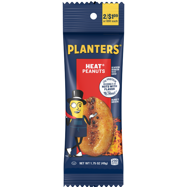 PLANTERS® HEAT® PEANUTS, 1.75 OZ Packet