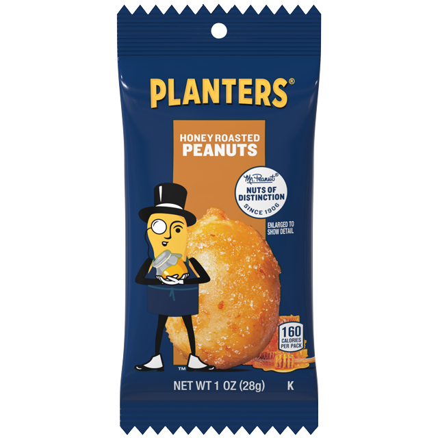 PLANTERS® HONEY ROASTED PEANUTS, 1 OZ PACKET