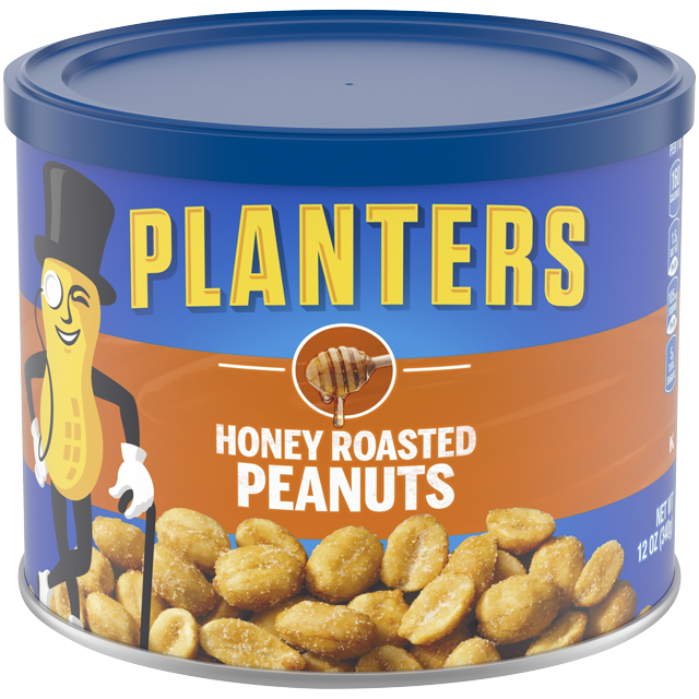 PLANTERS® Honey Roasted Peanuts, 12 oz can
