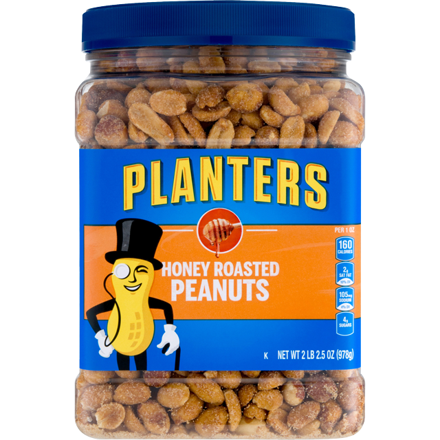 PLANTERS® Honey Roasted Peanuts, 34.5 oz jar