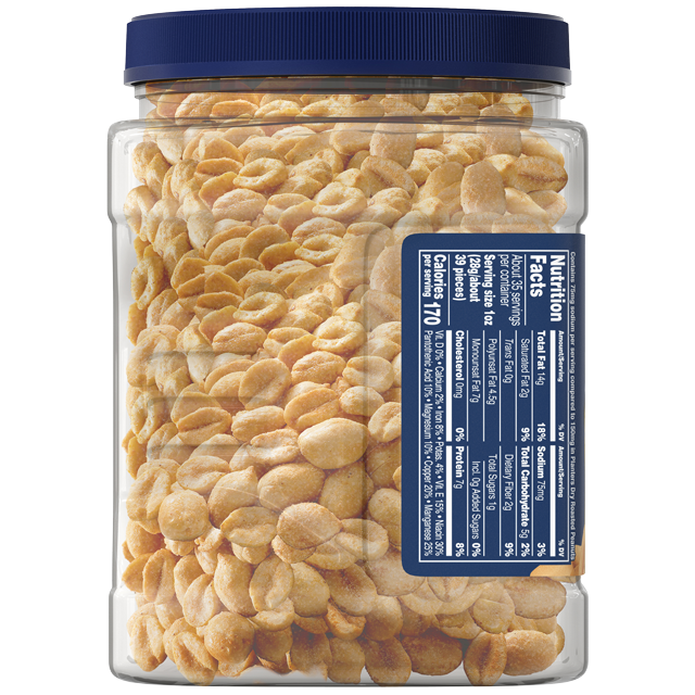 PLANTERS® Lightly Salted Dry Roasted Peanuts, 34.5 oz jar