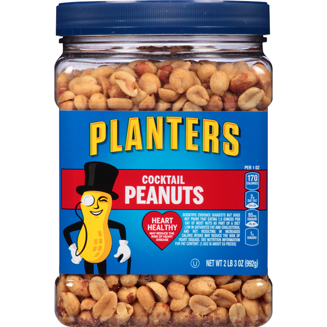 PLANTERS® SALTED COCKTAIL™ PEANUTS, 35 OZ JAR