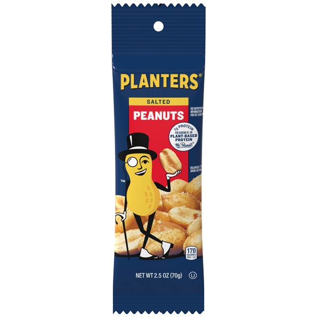 PLANTERS® Salted Peanuts, 2.5 OZ (3/15 Packs) Packet
