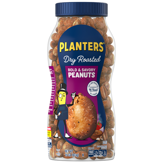 PLANTERS<sup>®</sup> Bold & Savory Peanuts, 16 Oz Jar
