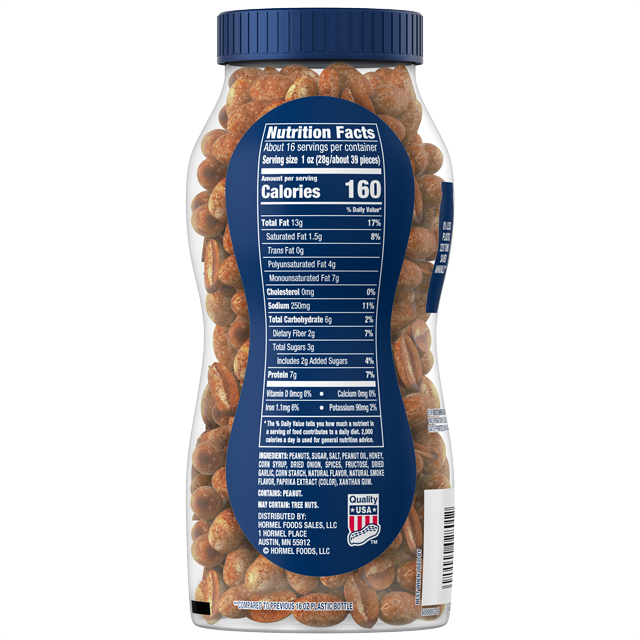 PLANTERS<sup>®</sup> Bold & Savory Peanuts, 16 Oz Jar