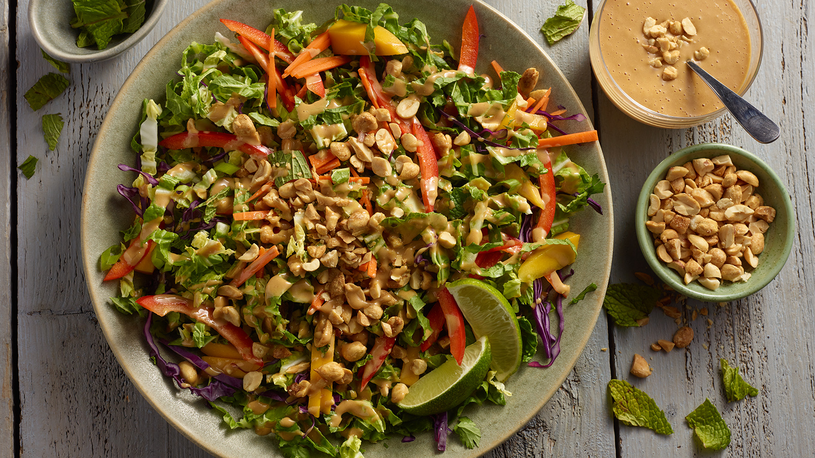 planters asian chopped salad with peanut dressing