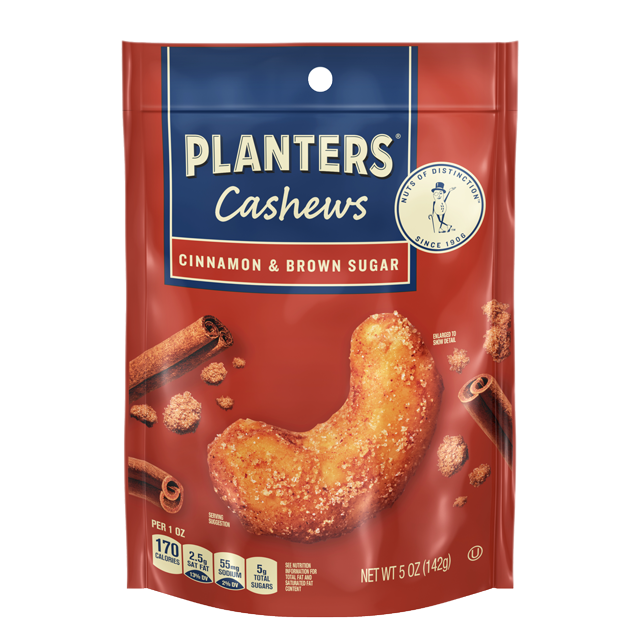 PLANTERS<sup>®</sup> Cinnamon Brown Sugar Cashews
