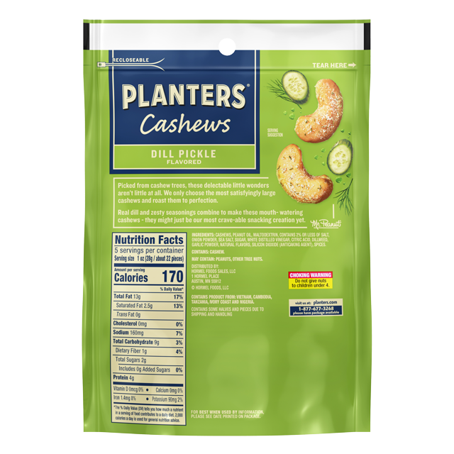 PLANTERS<sup>®</sup> Dill Pickle Cashews