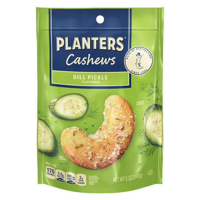 PLANTERS® Dill Pickle Cashews, 5 oz Bag