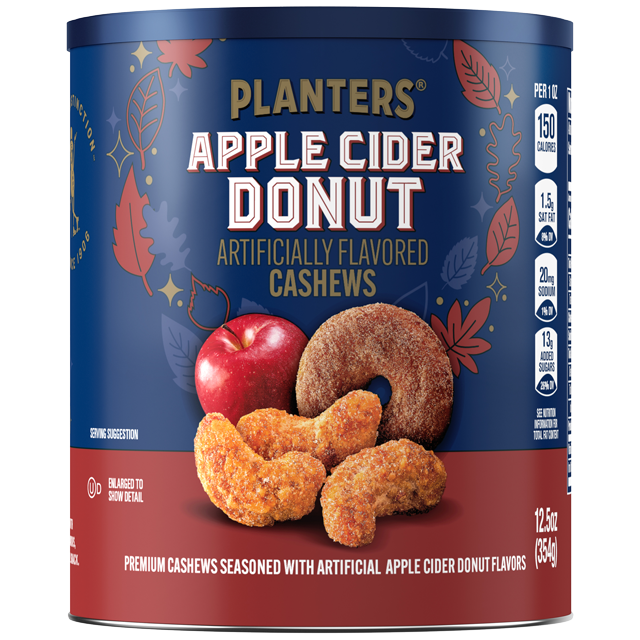 PLANTERS<sup>®</sup> Apple Cider Donut Cashews, 12.5 OZ