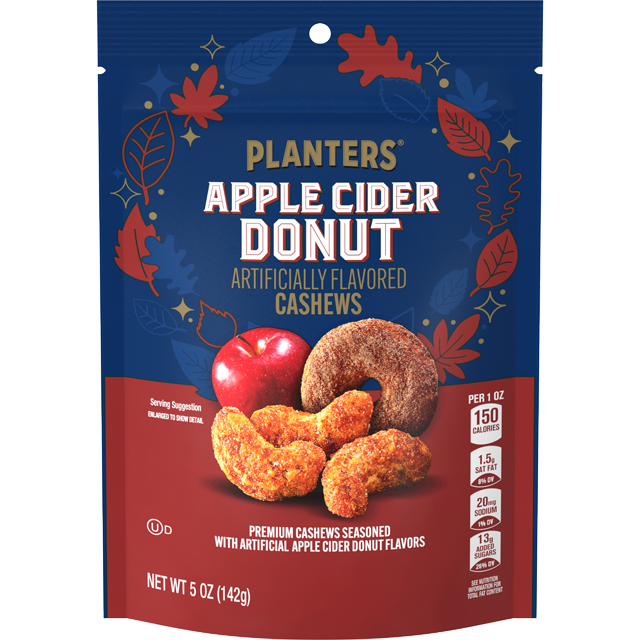 PLANTERS<sup>®</sup> Apple Cider Donut Cashews, 5 OZ