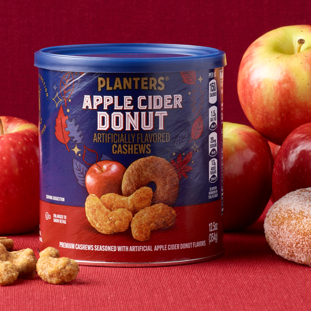 PLANTERS<sup>®</sup> Apple Cider Donut Cashews, 12.5 OZ
