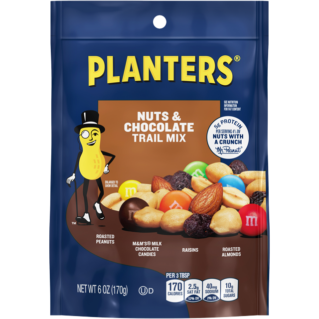 PLANTERS<sup>®</sup> Nuts & Chocolate Trail Mix 6 oz Bag