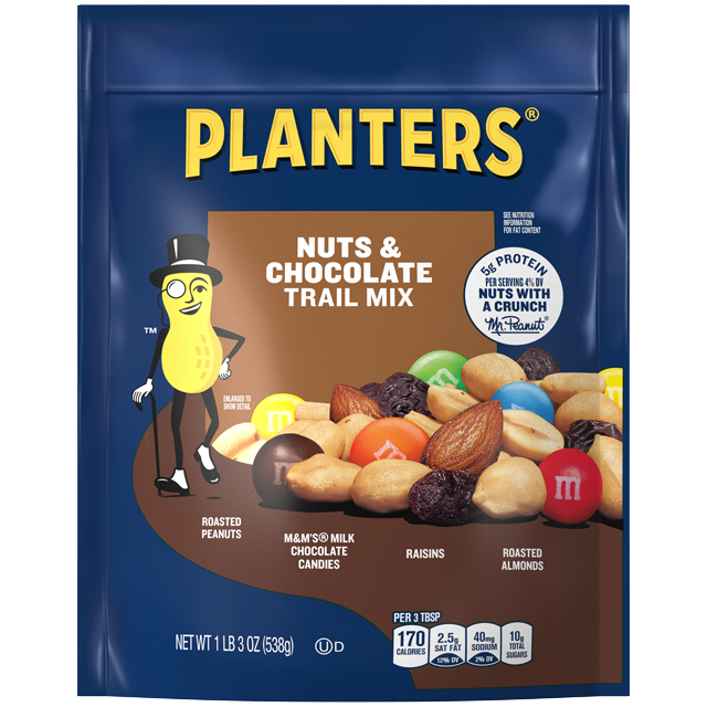 PLANTERS<sup>®</sup> NUTS & CHOCOLATE TRAIL MIX 19 OZ Bag