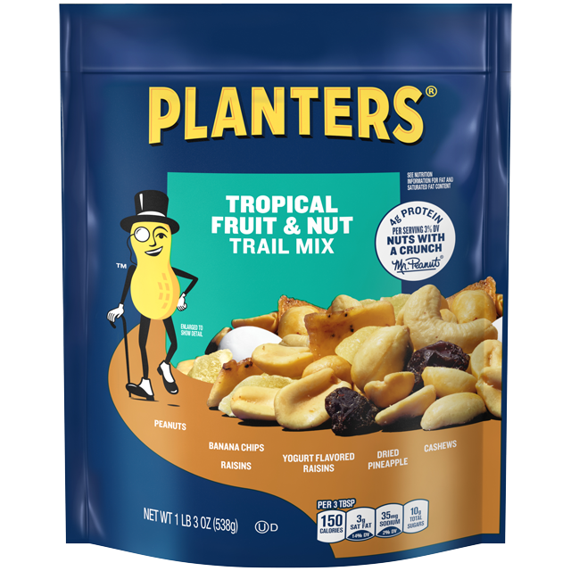 PLANTERS® TROPICAL FRUIT & NUTS TRAIL MIX 19 OZ Bag