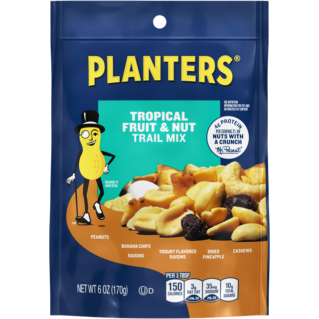 PLANTERS<sup>®</sup> Tropical Fruit & Nuts Trail Mix 6 oz Bag