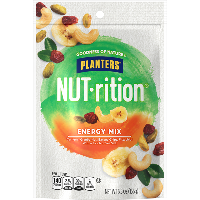 PLANTERS<sup>®</sup> Nut-rition<sup>®</sup> Engery Snack Mix, 5.5 oz Bag