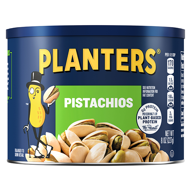 PLANTERS<sup>®</sup> Salted Pistachios, 8 OZ can