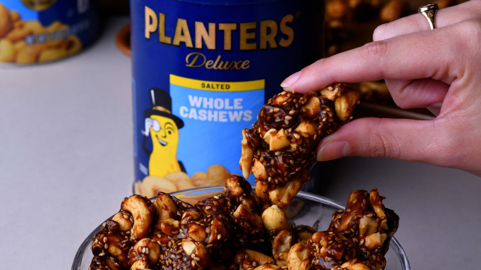 Honey Sesame Cashew Nuggets