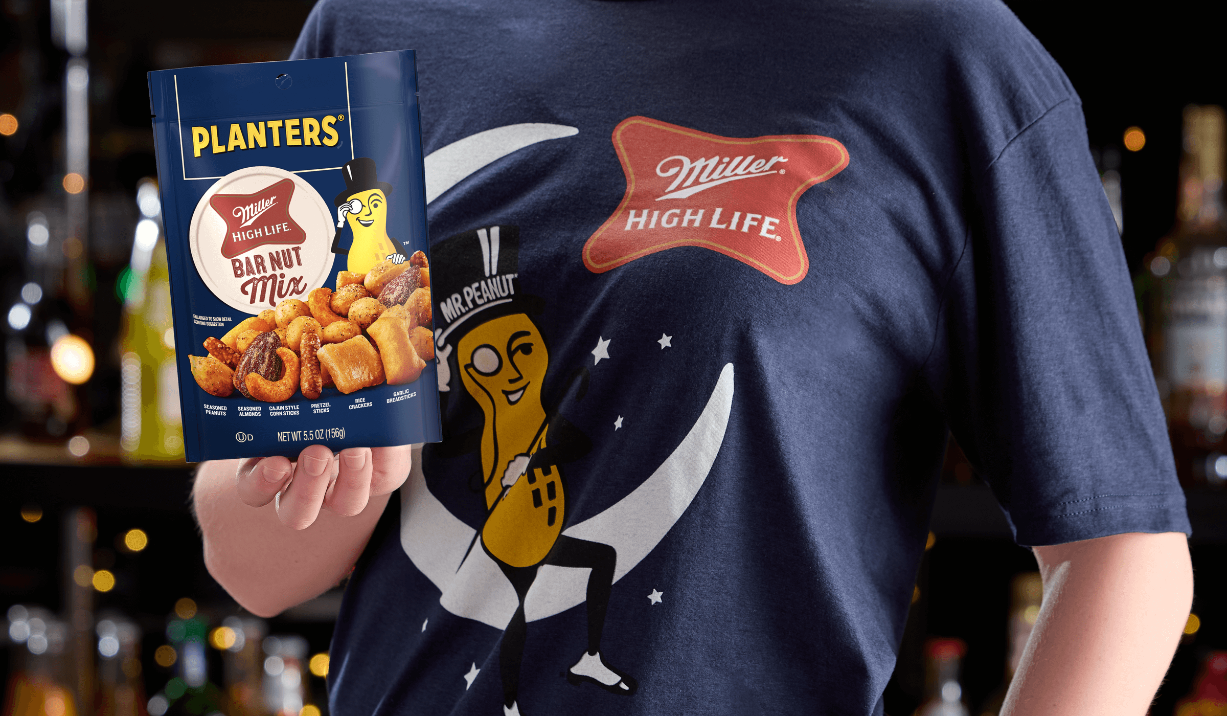 Planters Bar nut mix shirt