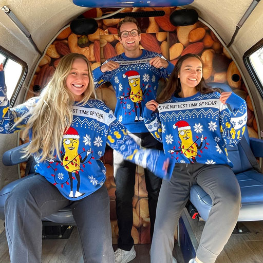 Planters holiday sweaters promotional photo