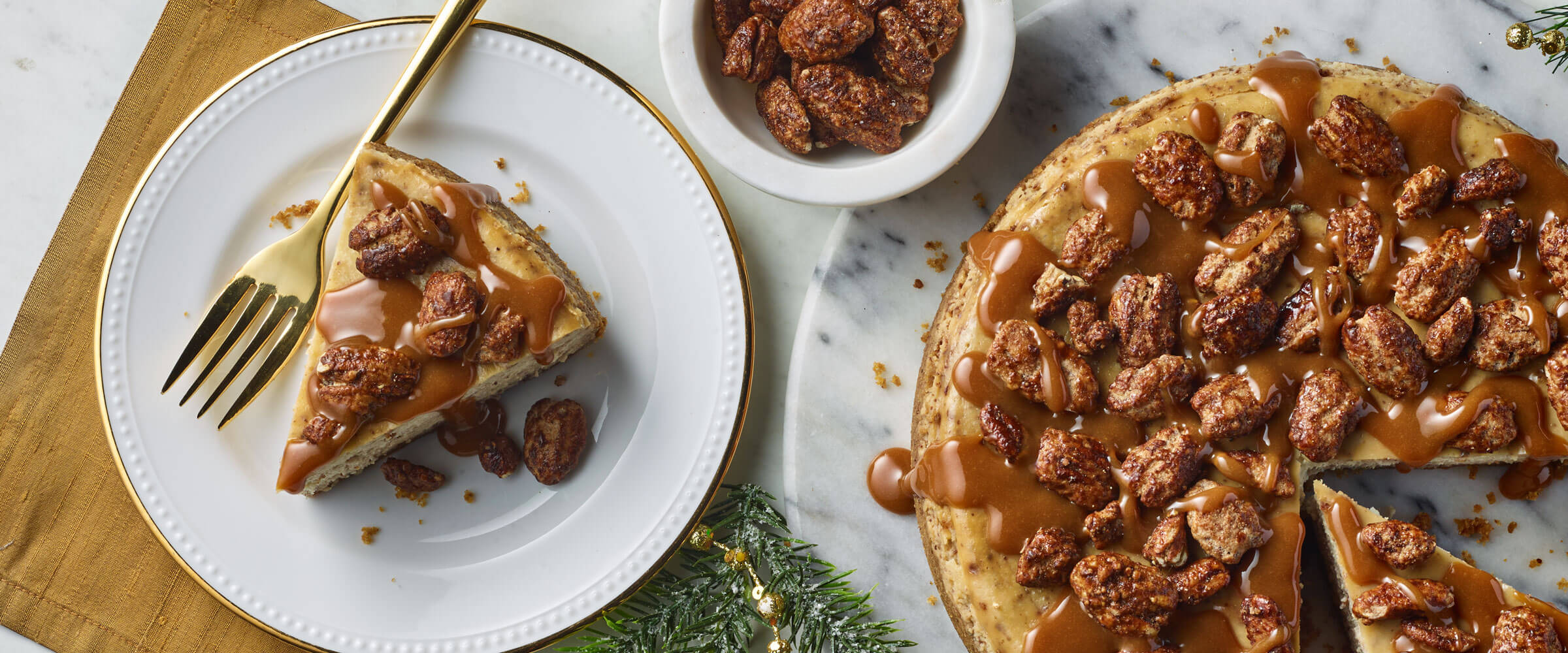 Butter Cinnamon Pecan Cheesecake