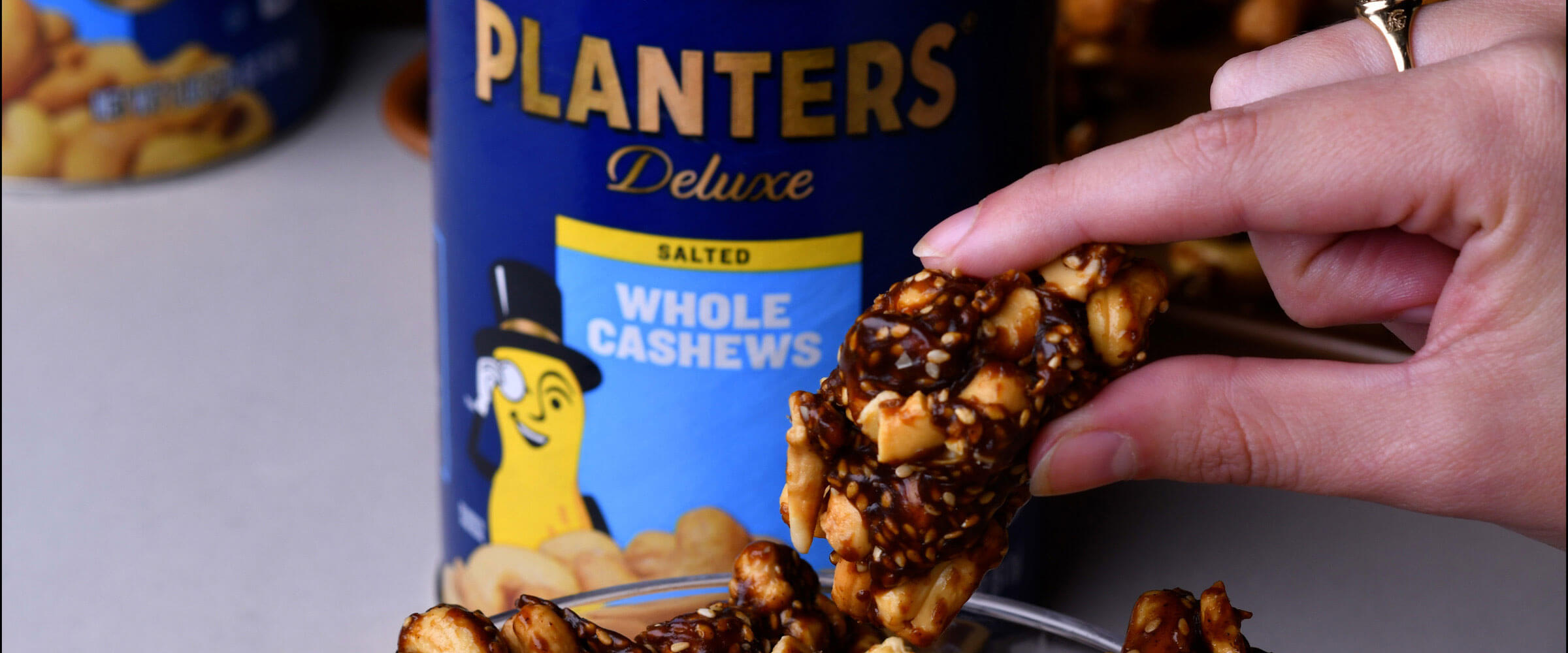 Honey Sesame Cashew Nuggets