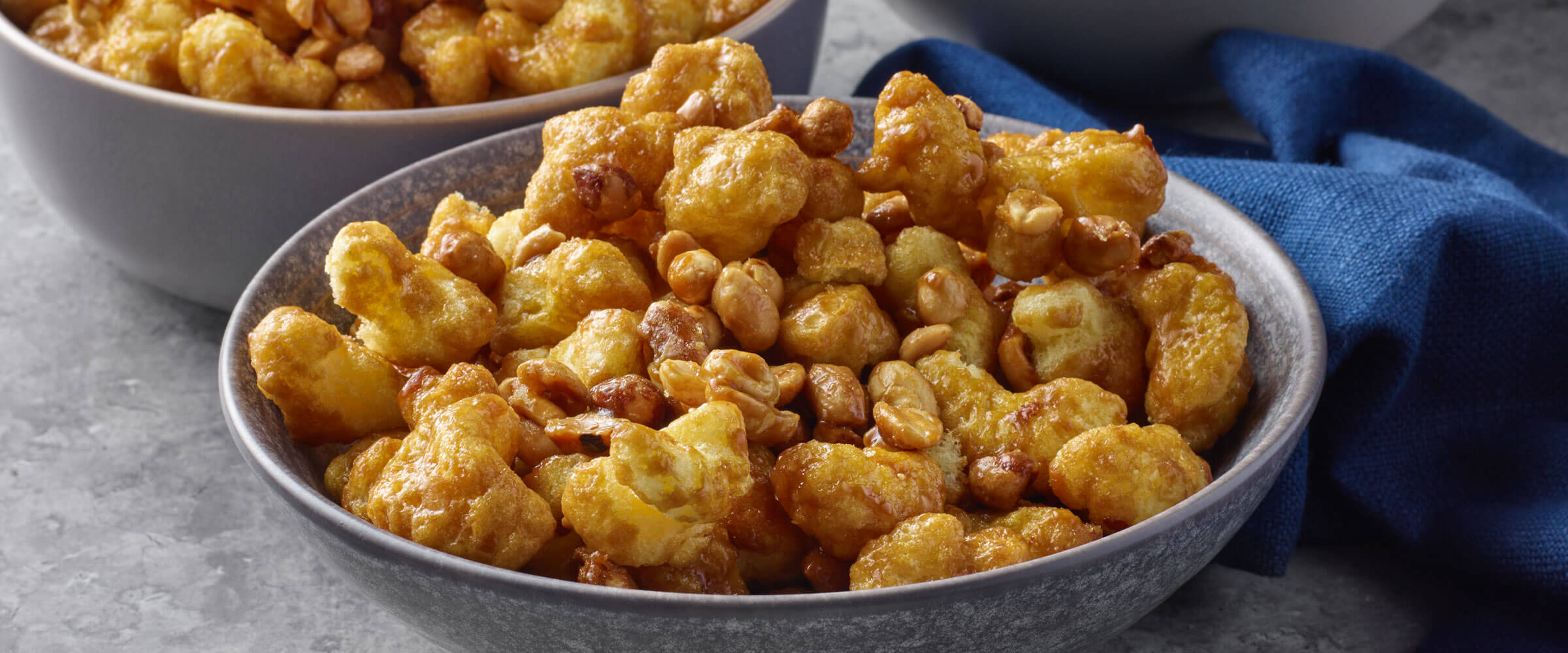 puffed caramel corn