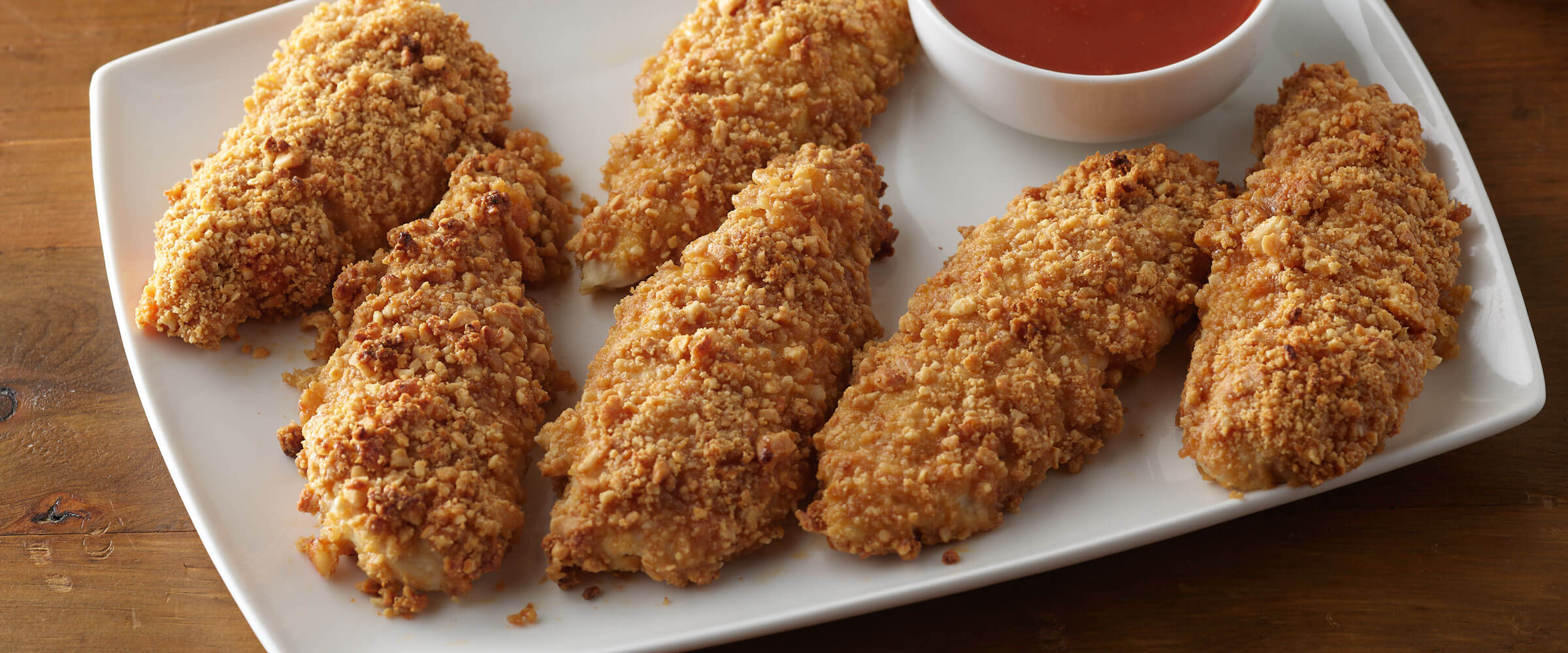 buffalo cashews and ranch almond chicken tenders