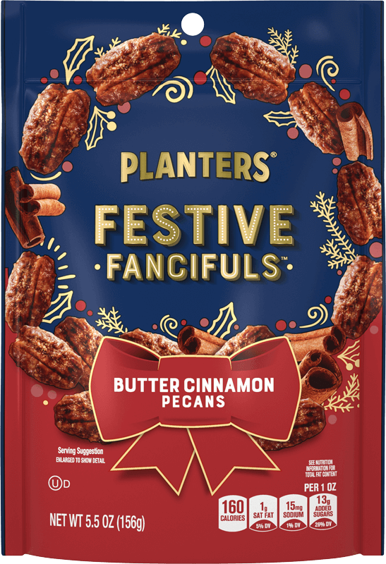 Container of Planters Butter Cinnamon Pecans