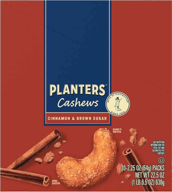 10 Pack of Planters Cinnamon Brown Sugar Cashews