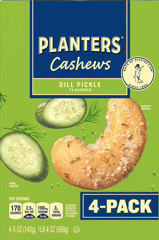 4 Pack of Planters Dill Pickle Cashews