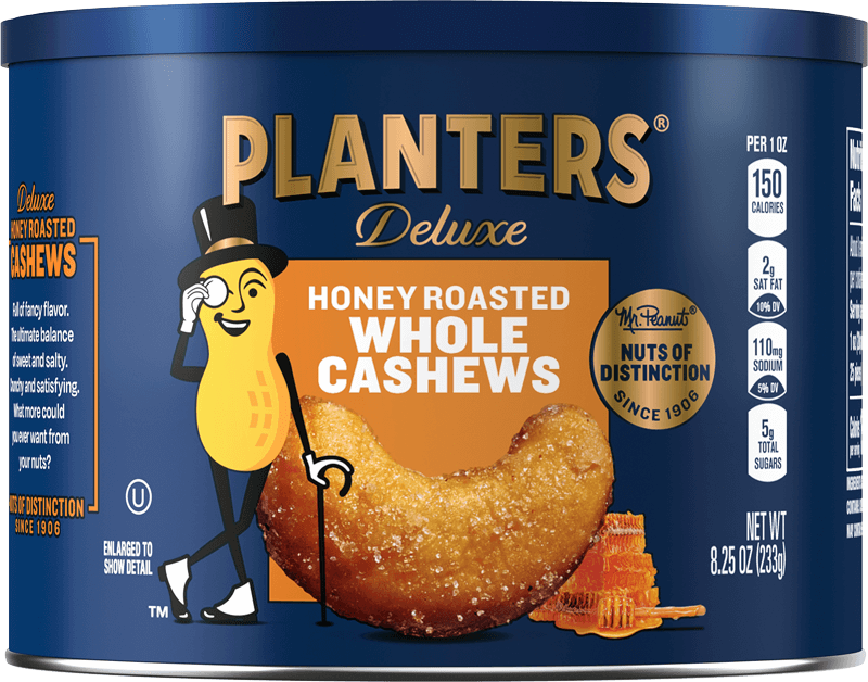 Container of Planters Honey Roasted Cashews