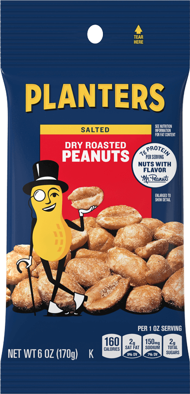 Bag of Planters Lightly Salted Dry Roasted Peanuts