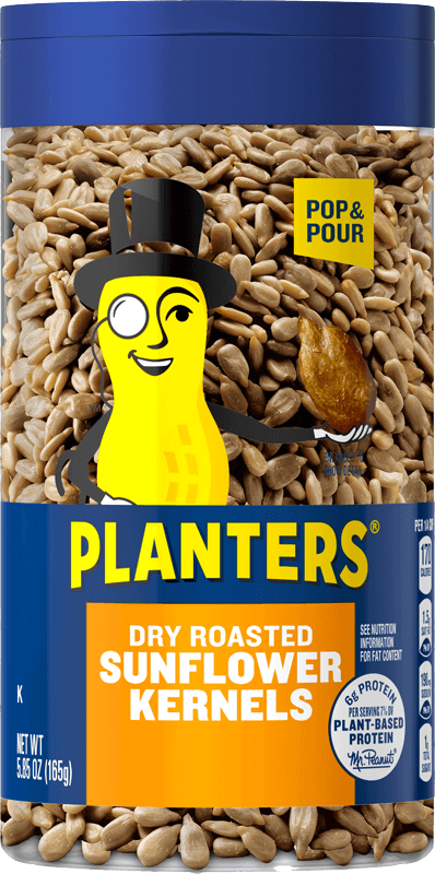 Container of Dry Roasted Sunflower Kernels