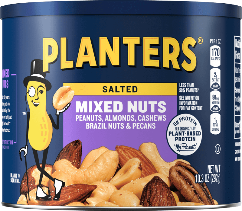 Container of Planters Salted Mixed Nuts with Brazil Nuts