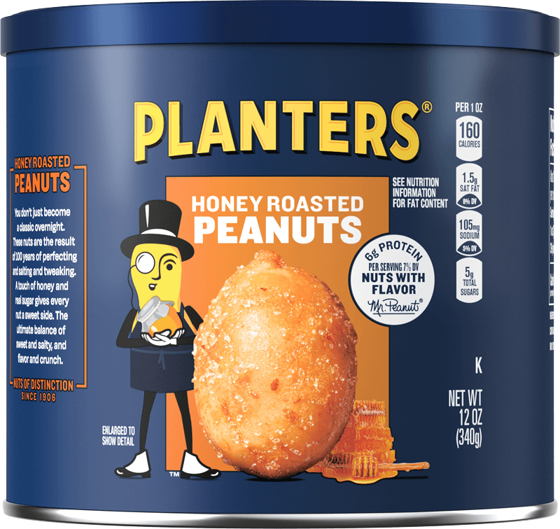 Container of Honey Roasted Peanuts