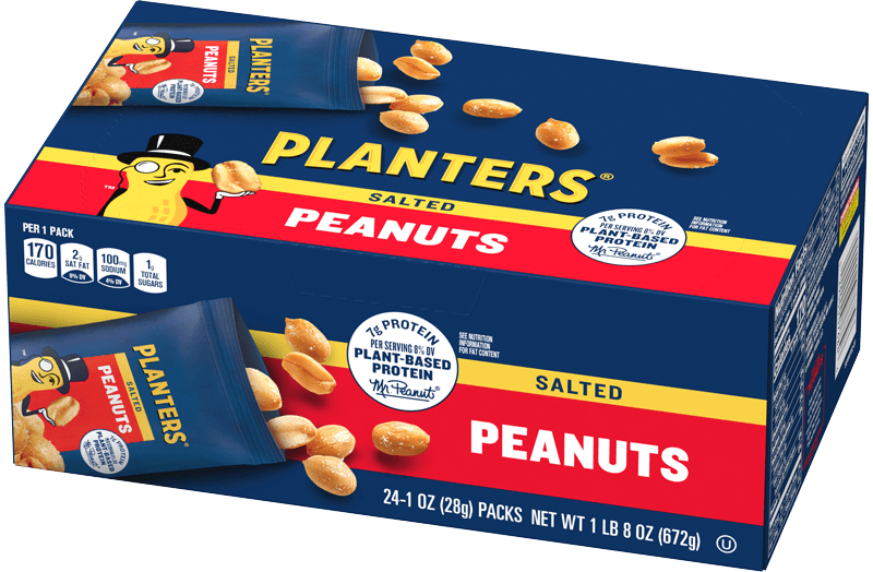 24 Pack of Planters Salted Peanuts