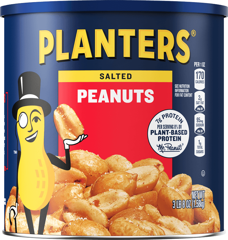 Large Can of Planters Salted Peanuts