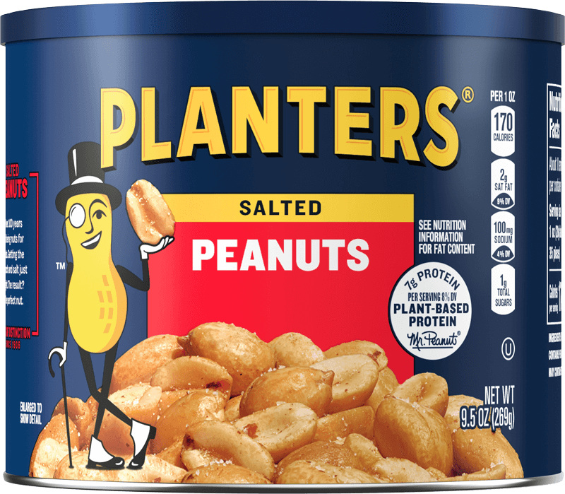 Container of Planters Salted Peanuts